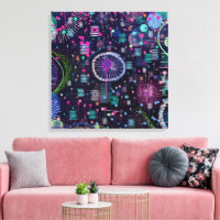 Tempête de neige cosmique : Art abstrait maximalis