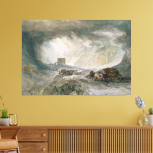 Toile Tempête de neige, Mont Cenis