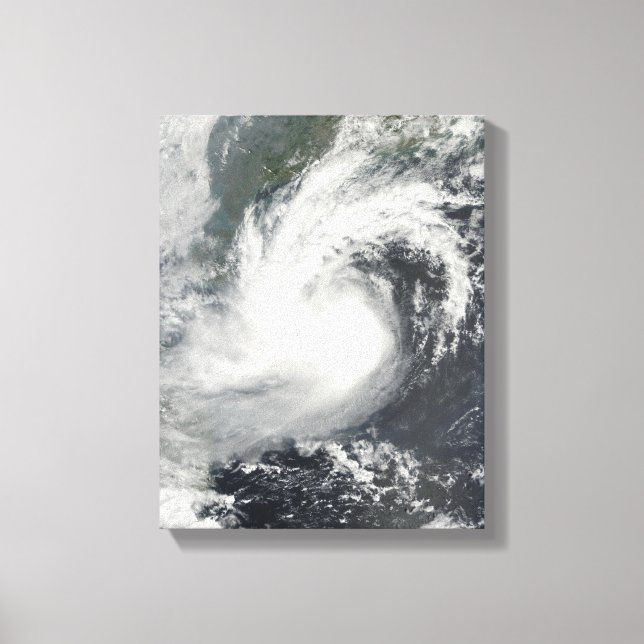 Toile Tempête tropicale Parme approchant la Chine et le  (Recto)