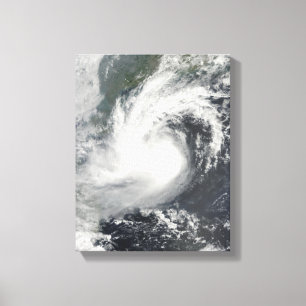 Toile Tempête tropicale Parme approchant la Chine et le 
