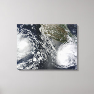 Toile Tempêtes tropicales Blas et Celia