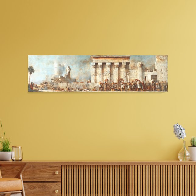 Toile Temple égyptien antique Mur Art - Civili historiqu (Insitu(Salon))
