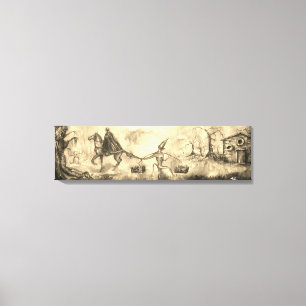 Toile TEMPTATION Chevalier sombre et trésor de diable Se