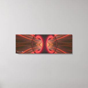 Toile tendue : Art abstrait rouge et noir