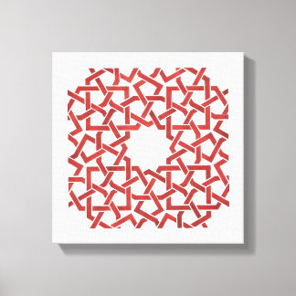 Toile tendue Mosaïque marocaine rouge MAMLUK