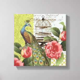 Toile tendue Peacock Vintage moderne