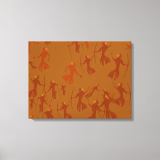 Toile tendue Peinture rupestre tassili préhistoire