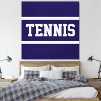 TENNIS Sportif Athlétique Bleu Nuit Blanc Rayures
