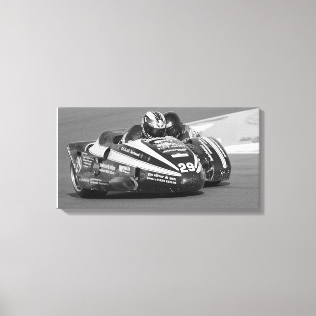 Toile Tenue Sidecar sur piste (Recto)