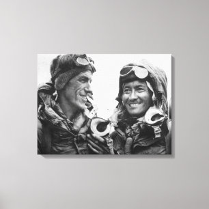 Toile Tenzing Norgay Edmund Hillary Everest 1953
