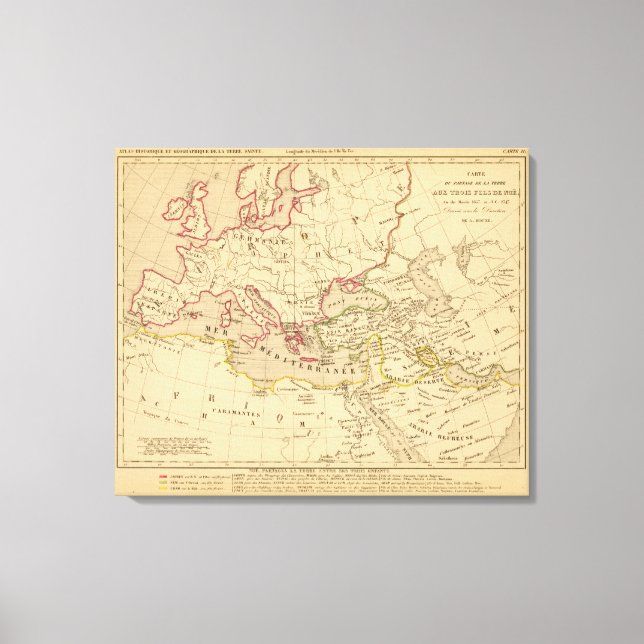 Toile Terre aux trois fils de Noe (Recto)