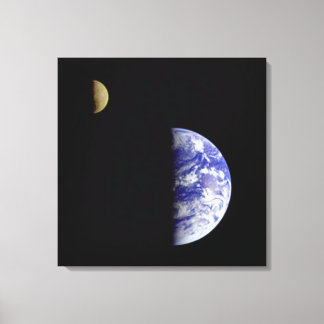 Toile Terre & Lune Comme Vu De L'Espace