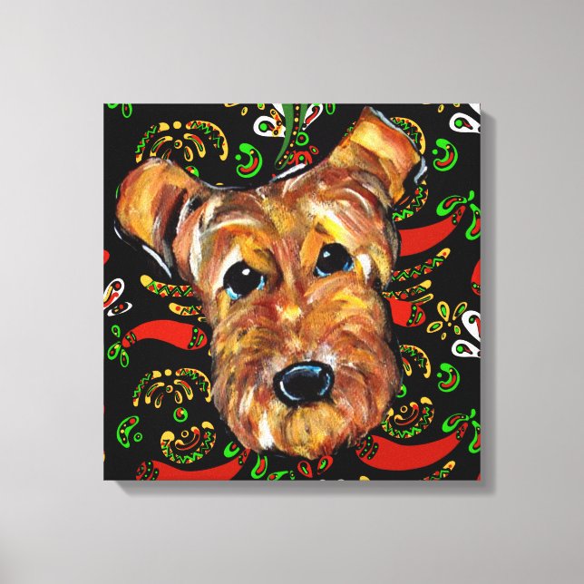 TOILE TERRIER AIREDALE       (Recto)