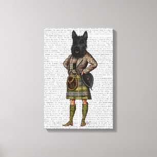 Toile Terrier écossais à Kilt