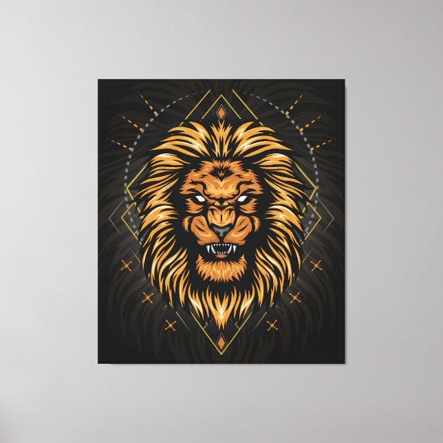Toile Tête de lion (Recto)