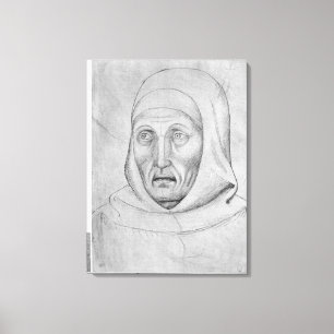 Toile Tête d'un moine, le de l'album de Vallardi