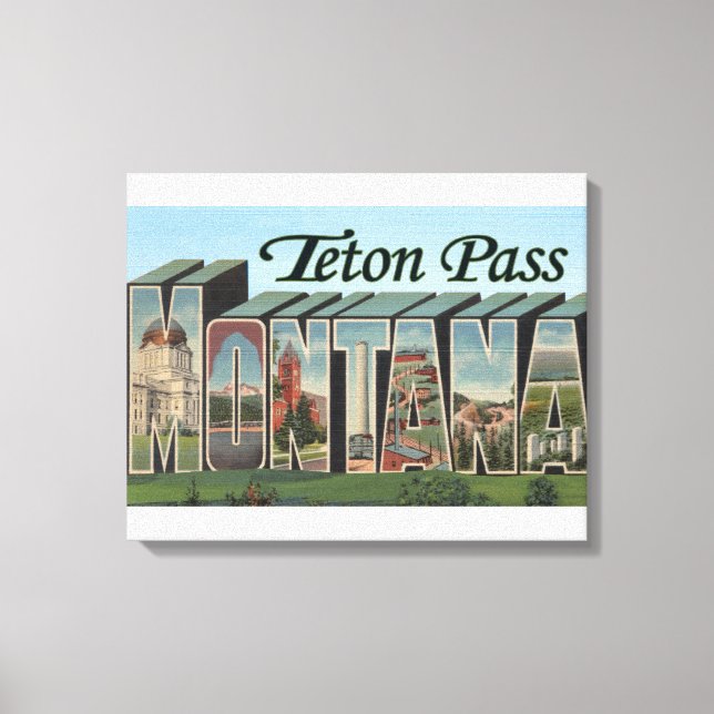 Toile Teton Pass, Montana (Recto)