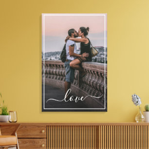 Toile Texte de citation d'amour simple et personnalisé a
