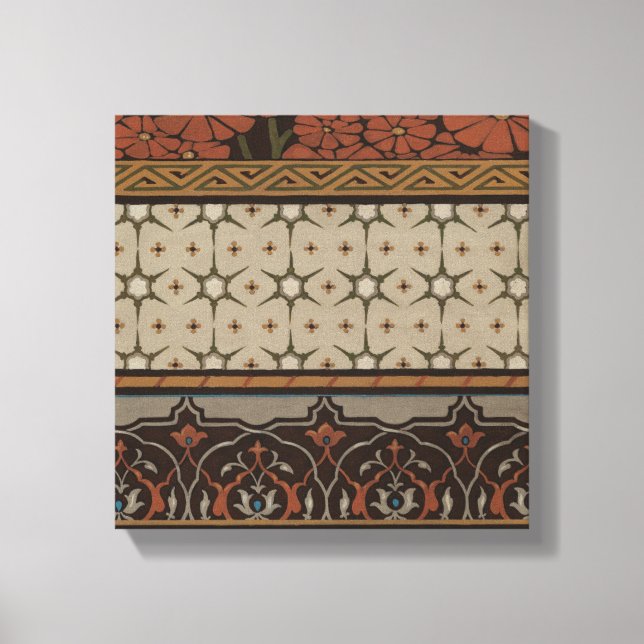 Toile Textile d'origine avec Motifs décoratifs (Recto)
