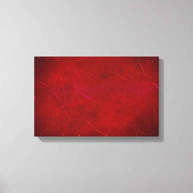 Toile Texture Abstraite rouge-sang avec traits (Recto)