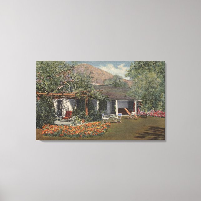 Toile The Adobe (Maison la plus ancienne à Palm Springs) (Recto)