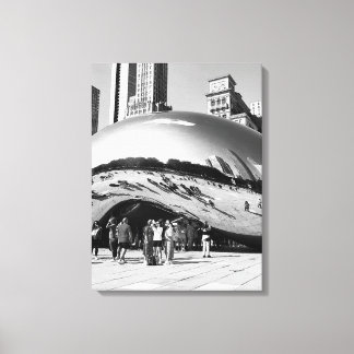 Toile The Bean | Chicago en portrait noir et blanc