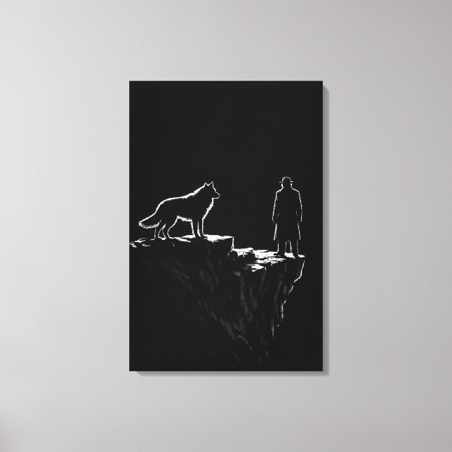 Toile The Final Ascension – Lone Wolf Mindset Minimalist (Recto)