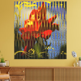 Toile The Golden Captivity of the Rose