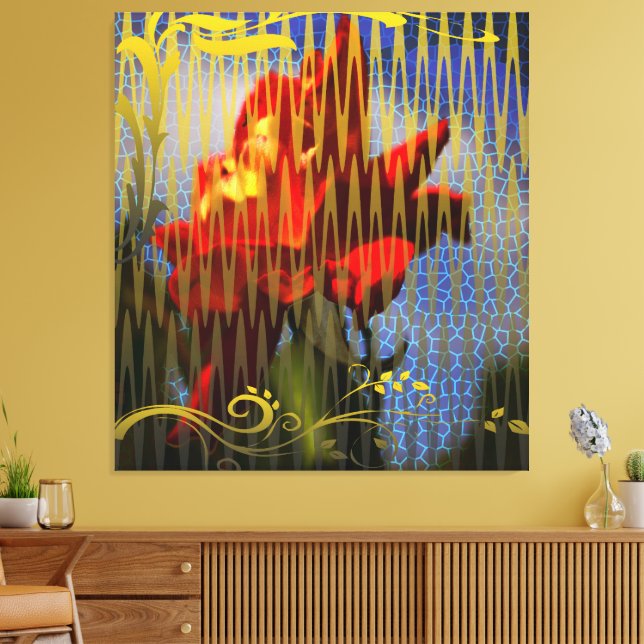 Toile The Golden Captivity of the Rose (Insitu(Salon))