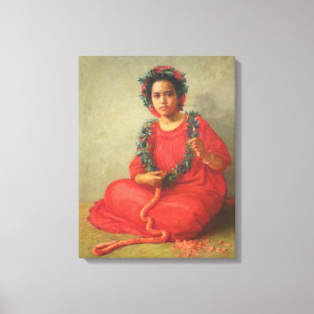 Toile 'The Lei Maker' - Theodore Worth (Recto)