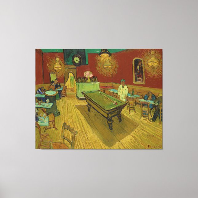 Toile The Night Café par Vincent van Gogh (1888) (Recto)