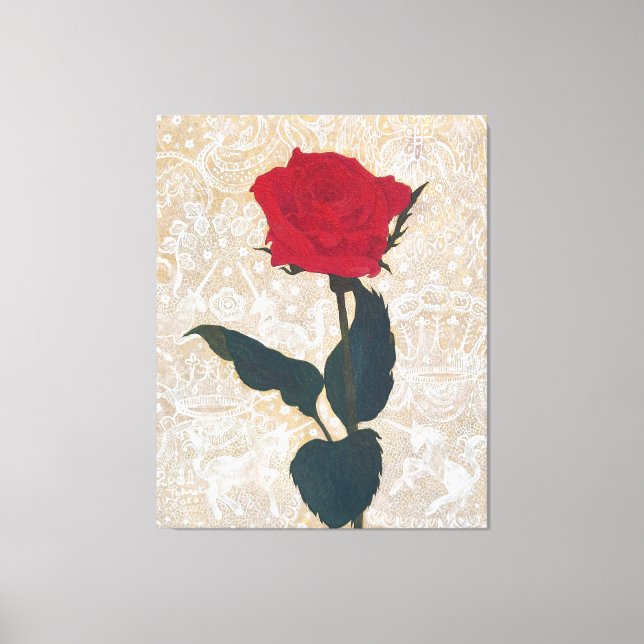 Toile The Noble Rose: Japanese Art with Mythic Touch (Recto)