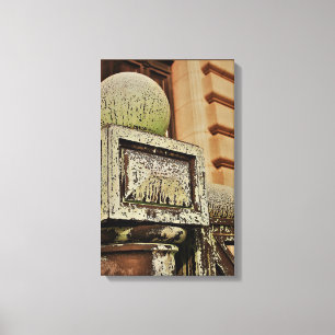 Toile "The Post" Antique Brown - Photo Art -