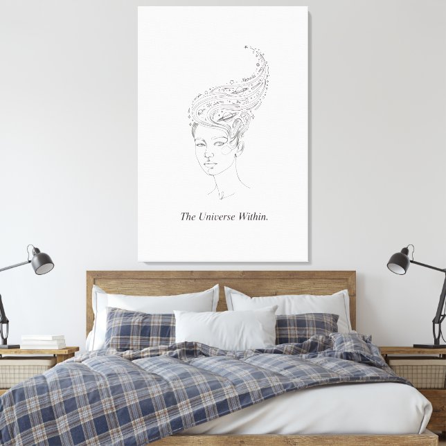 Toile The Universe Within Minimalist Stretched Canvas Pr (Insitu(Chambre))