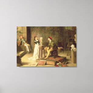Toile The Young Sculpture (oil on canvas)