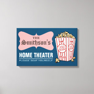Toile Théâtre familial personnalisé à la maison