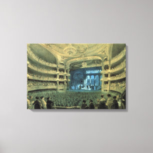 TOILE THÉÂTRE FRANÇAIS VINTAGE, VIEIL OPÉRA FRANÇAI