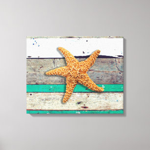 Toile Thème Plage Starfish Mariage Rustique