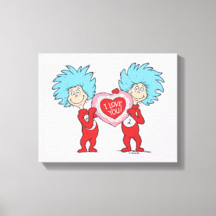 Toile Thing One Thing Two Je t'aime