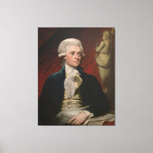 Toile Thomas Jefferson par le brun de Mather (1786)