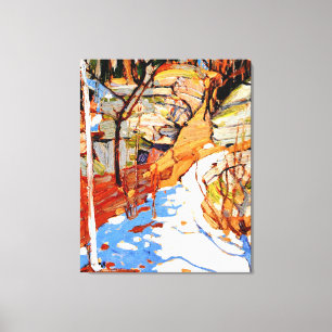 Toile Thomson - Neige et rochers,