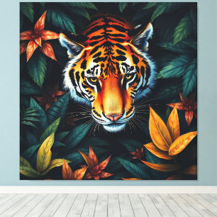 Toile « Tigre à Moi » – Portrait de Tigre Coloré