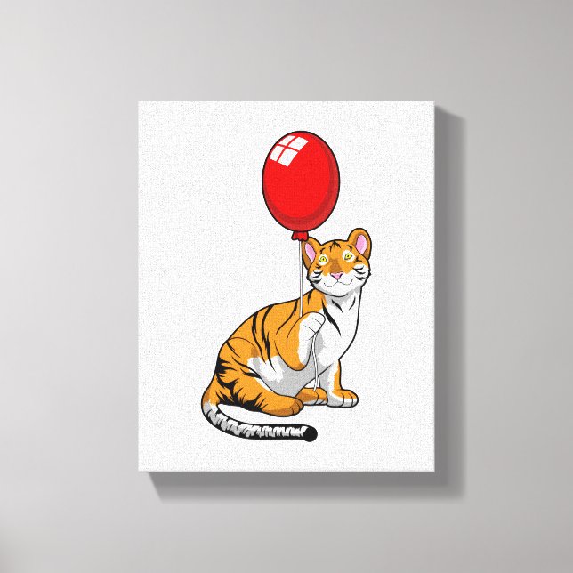 Toile Tigre avec ballon (Recto)