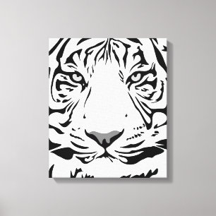 Toile Tigre blanc