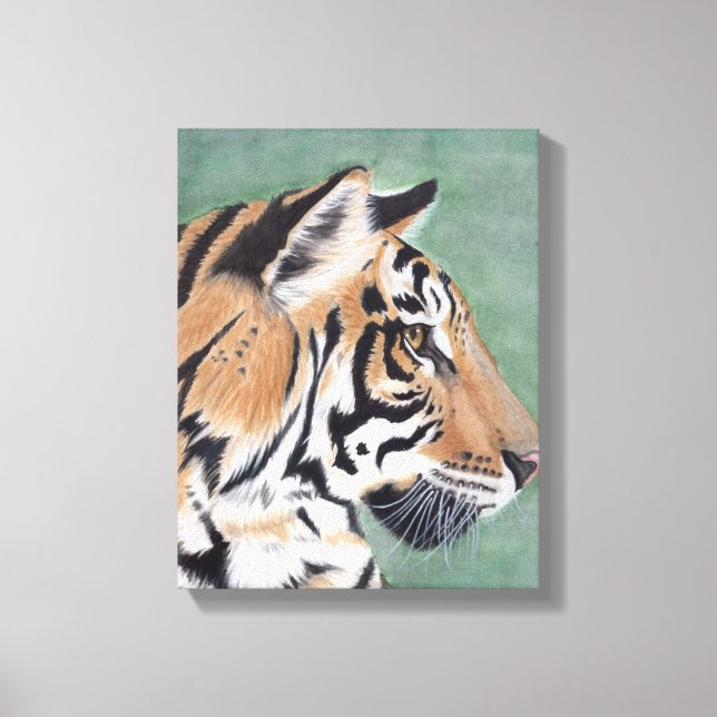 Toile Tigre de Sibérie Décor Art original Mur (Recto)