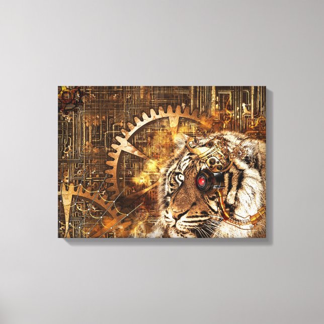 Toile Tigre de Steampunk (Recto)