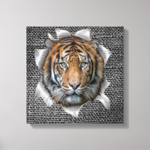 Toile Tigre du Bengale sauvage