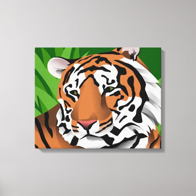 Toile Tigre rayé (Recto)