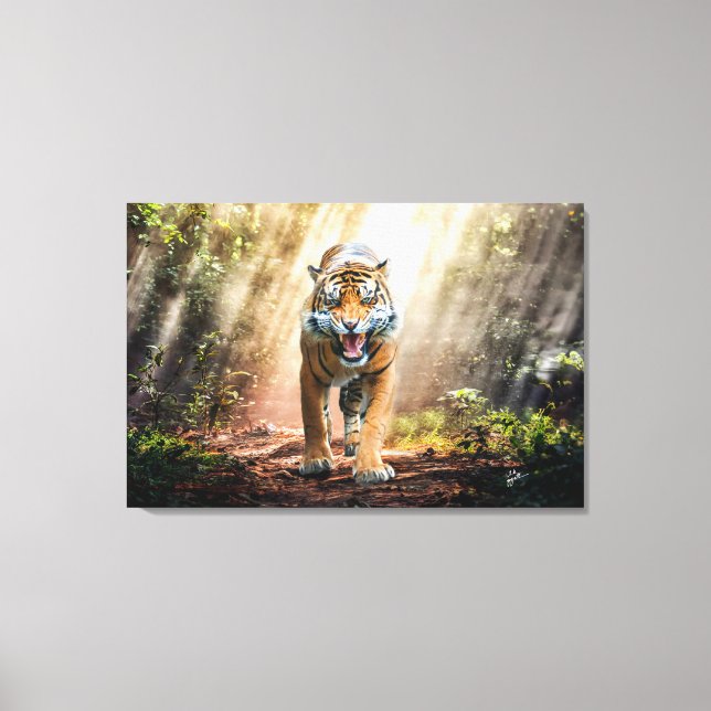 Toile Tigre torride dans la jungle Art 36x24 (Recto)