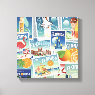 Toile Timbres de Floride